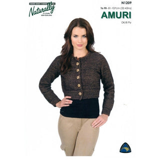 Amuri Crop Cardigan Leaflet Pattern 1209