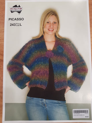 Picasso Short Jacket Leaflet Pattern 243