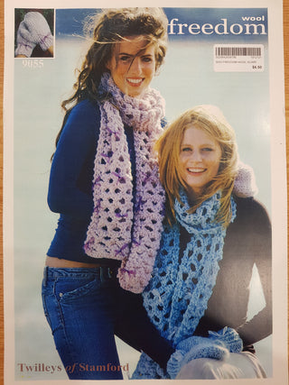 Freedom Wool Scarf Leaflet Pattern 9055