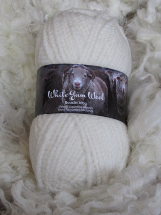 White Gum Wool Boucle