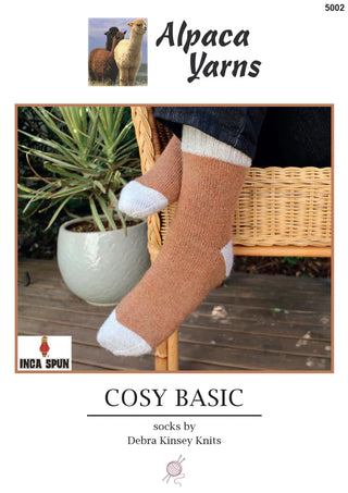 5002 Cosy Basic Sock Pattern by Debra Kinsey Knits