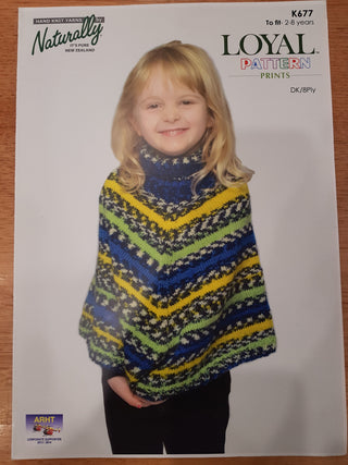 Girls Poncho Leaflet Pattern 677