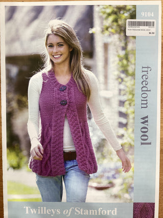 Freedom Wool Vest Leaflet Pattern 9104