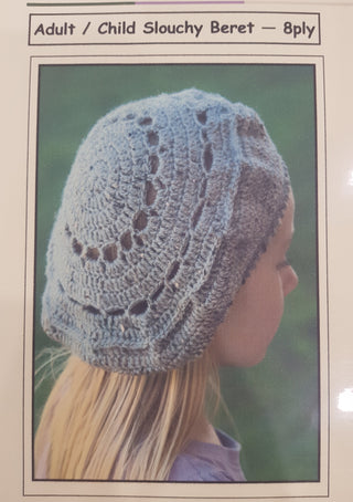 Jenny Brown 8 Ply Slouch Beret Pattern