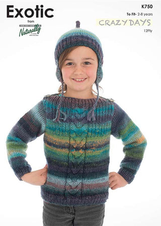 Crazy Days Sweater and Hat K750