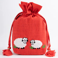 Lantern Moon Meadow Drawstring Bag