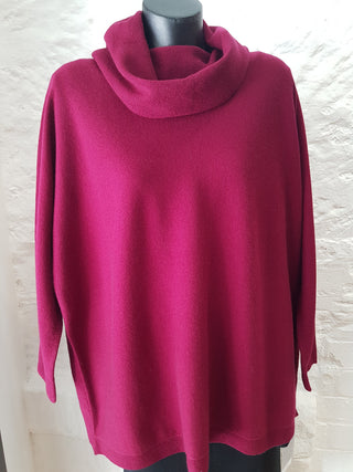 Cashmere/Wool Drop Neck Jumper