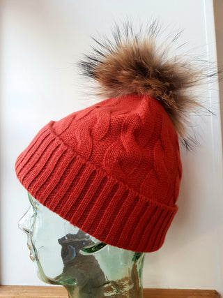 Cashmere Pom Pom Hat