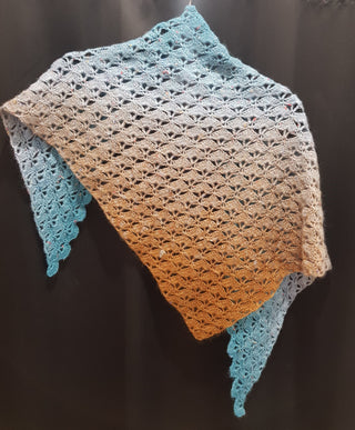 Poema Tweed Crochet Shawl Sample