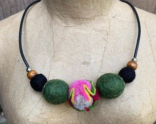 Short Felt Necklace