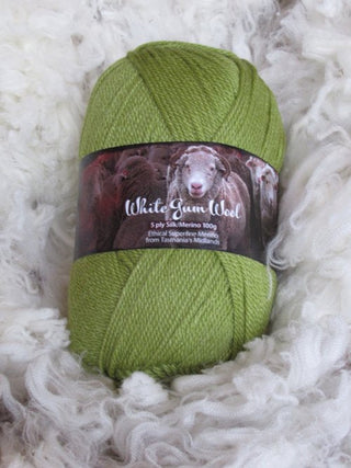 White Gum Wool Silk/Merino