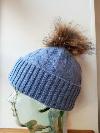 Cashmere Pom Pom Hat