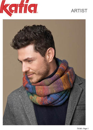 Mans Cowl Artist Leaflet Pattern TX160