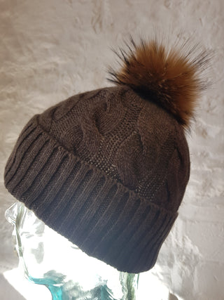 Cashmere Pom Pom Hat