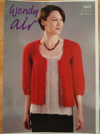 Wendy Air Cardigan Leaflet Pattern 5803