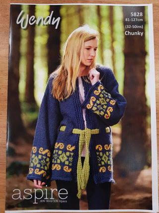 Wendy Chunk Kimono Jacket Leaflet Pattern 5828